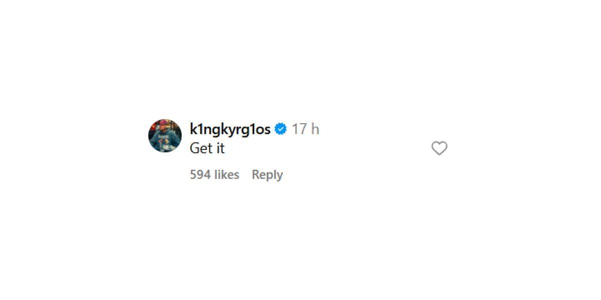 Screenshot via comments/@emmaraducanu on Instagram
